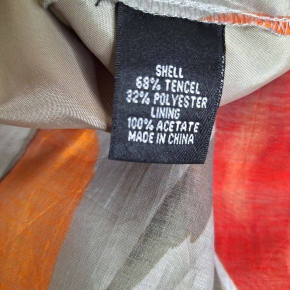 NWOT Adrianna Papell " The water color Tulips" dress size 12. - Picture 8 of 9